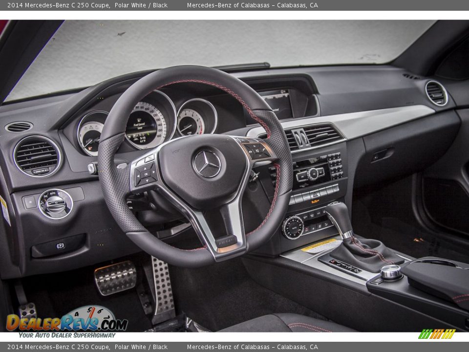 2014 Mercedes-Benz C 250 Coupe Polar White / Black Photo #5