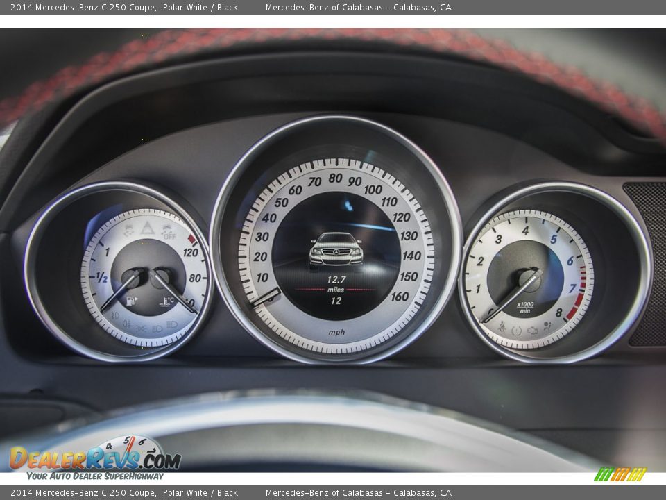2014 Mercedes-Benz C 250 Coupe Polar White / Black Photo #6