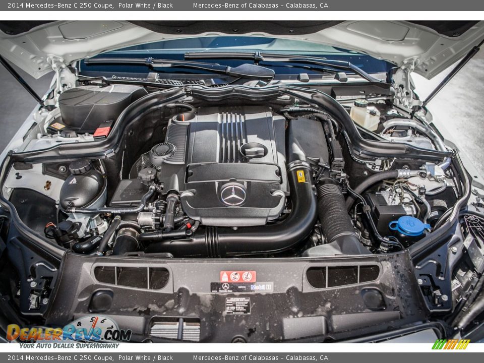 2014 Mercedes-Benz C 250 Coupe Polar White / Black Photo #9