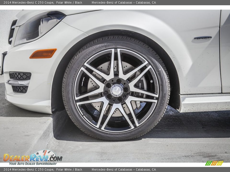 2014 Mercedes-Benz C 250 Coupe Polar White / Black Photo #10