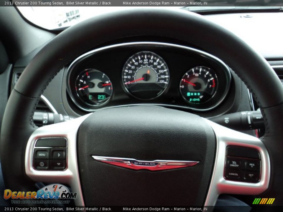 2013 Chrysler 200 Touring Sedan Billet Silver Metallic / Black Photo #15
