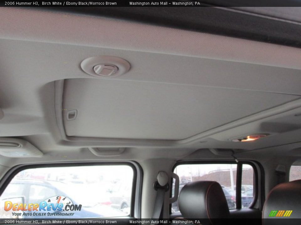 2006 Hummer H3 Birch White / Ebony Black/Morroco Brown Photo #11