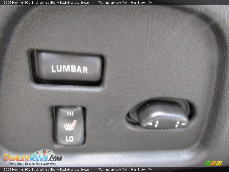 2006 Hummer H3 Birch White / Ebony Black/Morroco Brown Photo #13