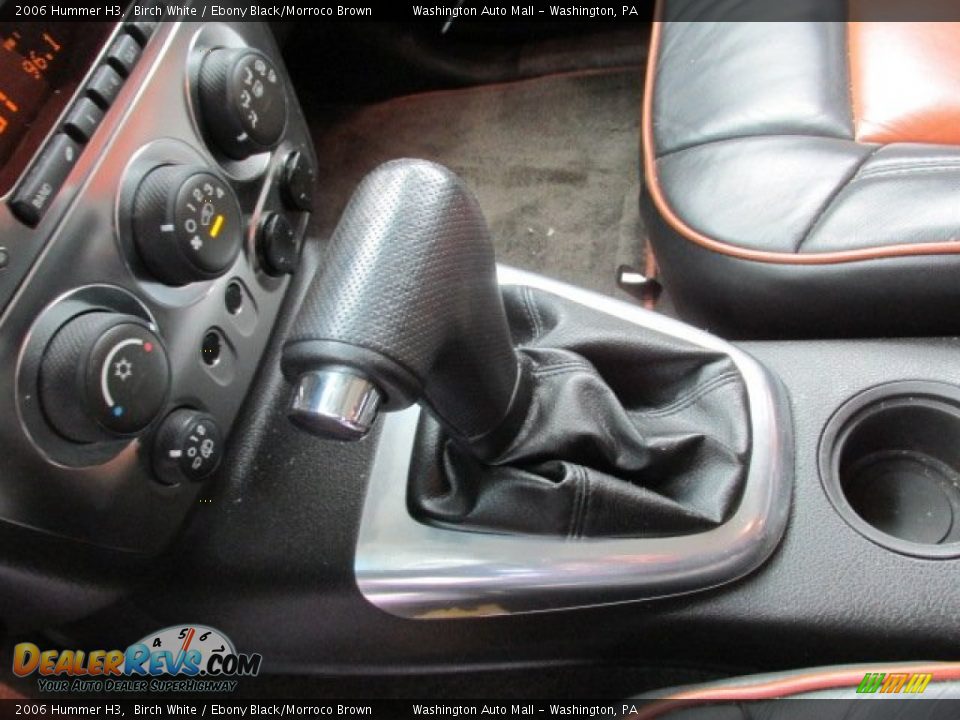 2006 Hummer H3 Birch White / Ebony Black/Morroco Brown Photo #14