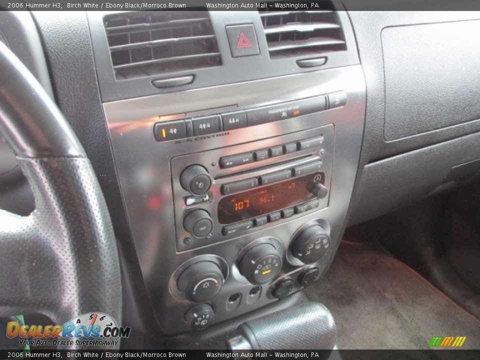 2006 Hummer H3 Birch White / Ebony Black/Morroco Brown Photo #15