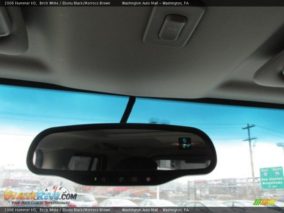 2006 Hummer H3 Birch White / Ebony Black/Morroco Brown Photo #16