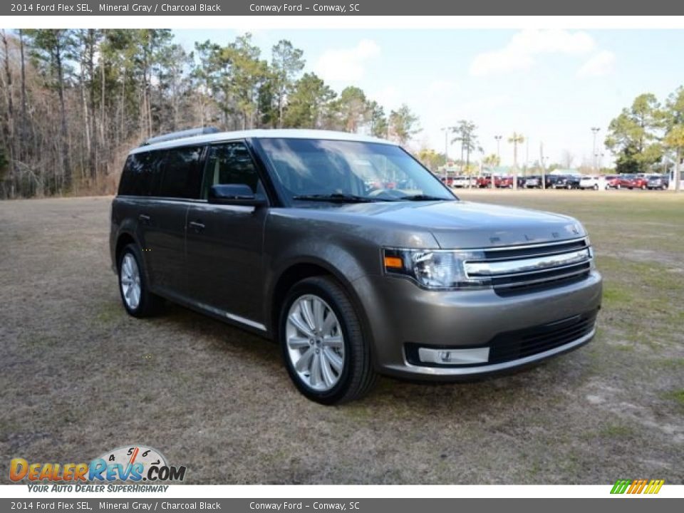 2014 Ford Flex SEL Mineral Gray / Charcoal Black Photo #3