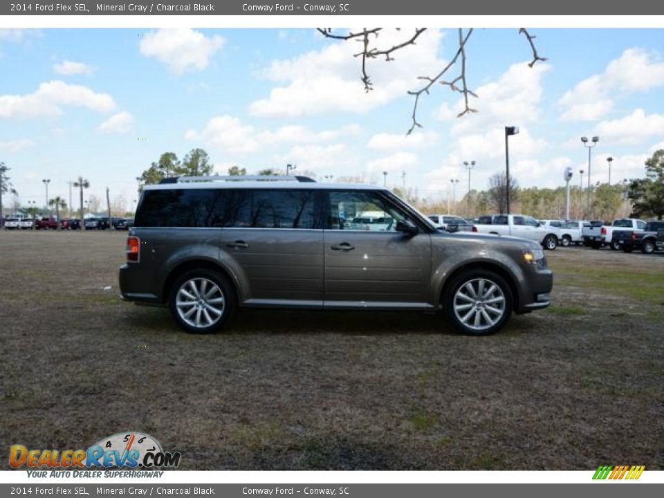 2014 Ford Flex SEL Mineral Gray / Charcoal Black Photo #4