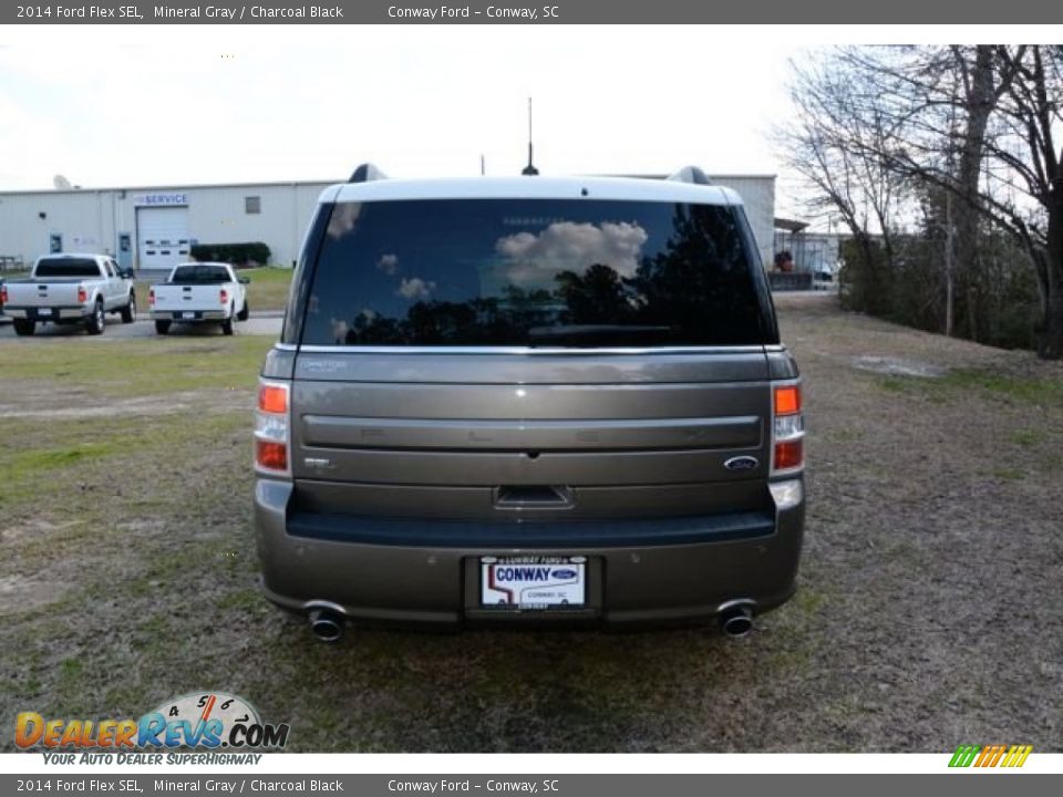 2014 Ford Flex SEL Mineral Gray / Charcoal Black Photo #6