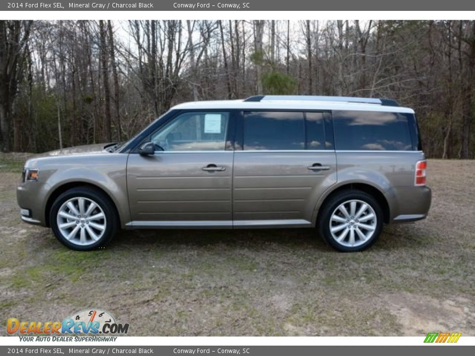 2014 Ford Flex SEL Mineral Gray / Charcoal Black Photo #8