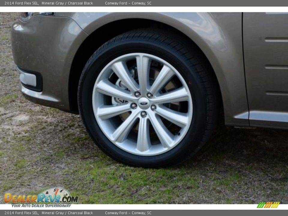 2014 Ford Flex SEL Mineral Gray / Charcoal Black Photo #9