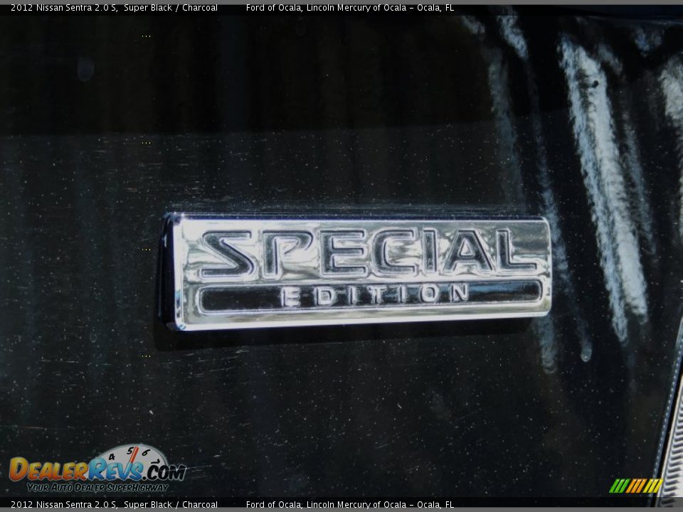 2012 Nissan Sentra 2.0 S Super Black / Charcoal Photo #10