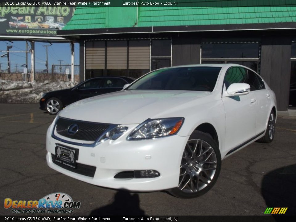 2010 Lexus GS 350 AWD Starfire Pearl White / Parchment Photo #1