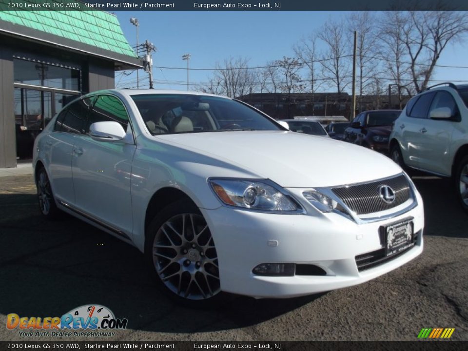 2010 Lexus GS 350 AWD Starfire Pearl White / Parchment Photo #3