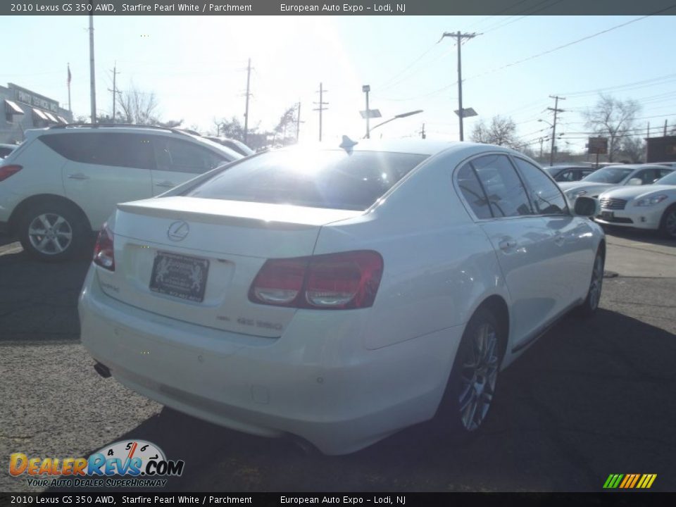 2010 Lexus GS 350 AWD Starfire Pearl White / Parchment Photo #4
