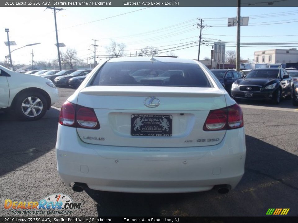 2010 Lexus GS 350 AWD Starfire Pearl White / Parchment Photo #5