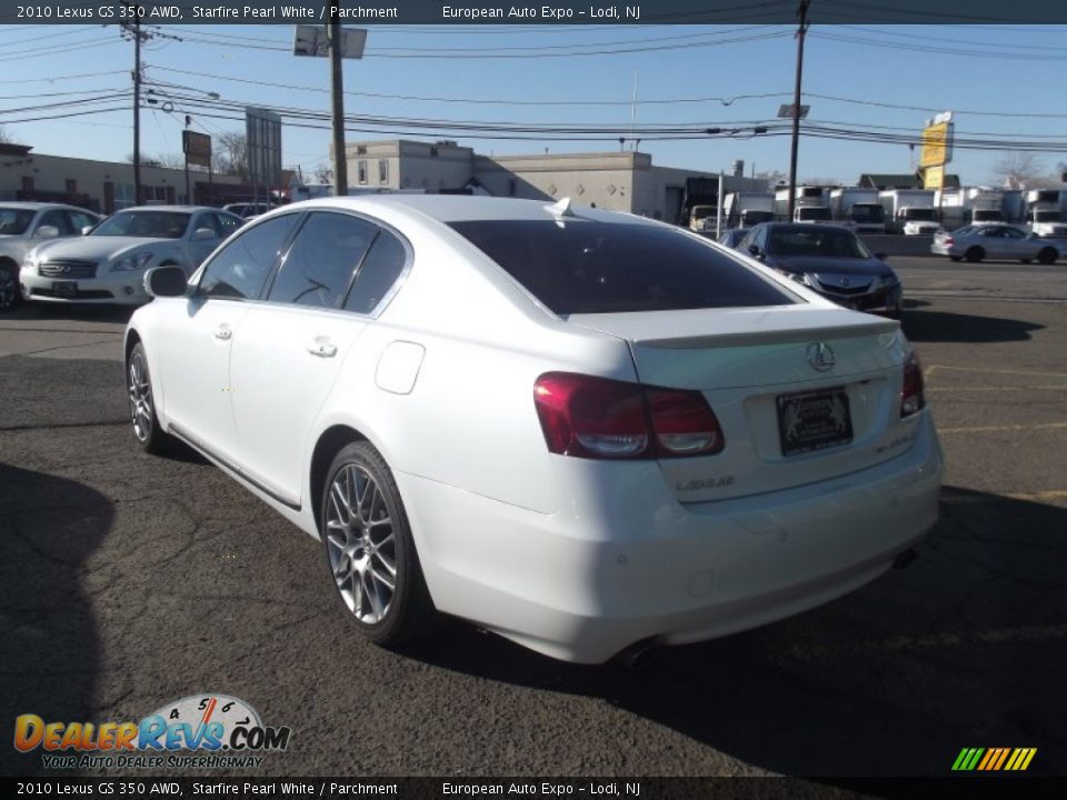 2010 Lexus GS 350 AWD Starfire Pearl White / Parchment Photo #6
