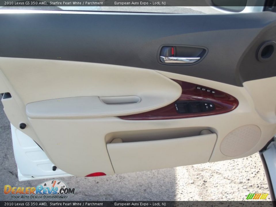 2010 Lexus GS 350 AWD Starfire Pearl White / Parchment Photo #7