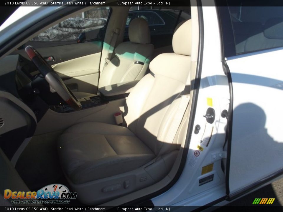 2010 Lexus GS 350 AWD Starfire Pearl White / Parchment Photo #9
