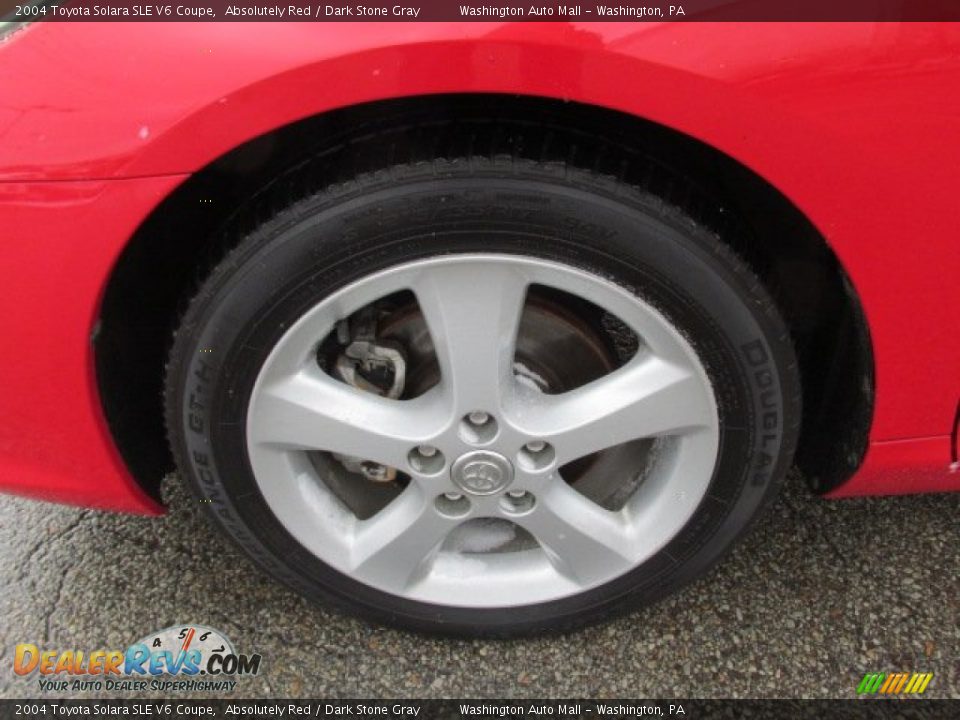 2004 Toyota Solara SLE V6 Coupe Absolutely Red / Dark Stone Gray Photo #5
