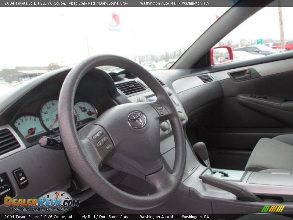 2004 Toyota Solara SLE V6 Coupe Absolutely Red / Dark Stone Gray Photo #9