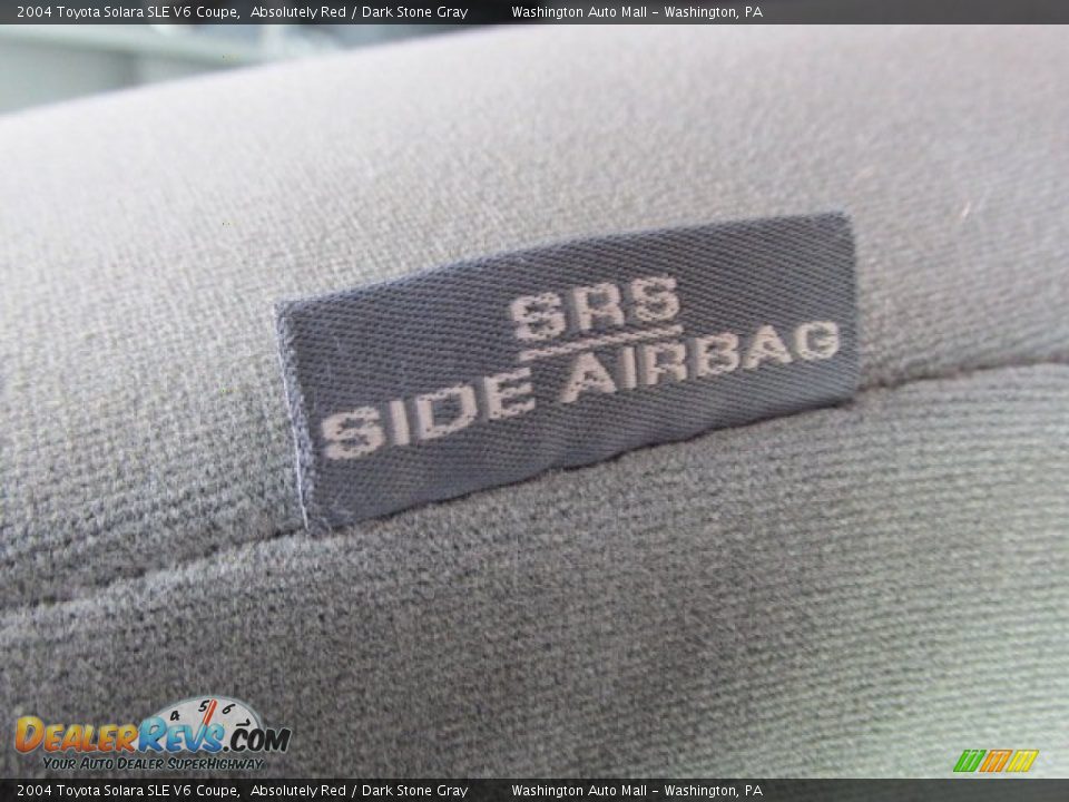 2004 Toyota Solara SLE V6 Coupe Absolutely Red / Dark Stone Gray Photo #12