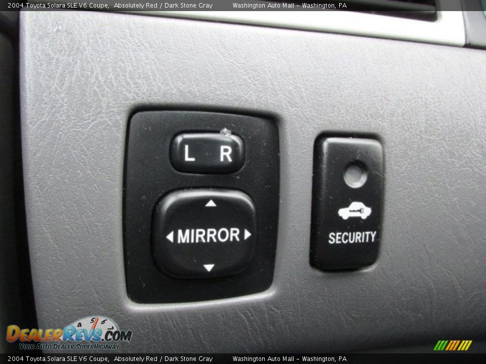 2004 Toyota Solara SLE V6 Coupe Absolutely Red / Dark Stone Gray Photo #15