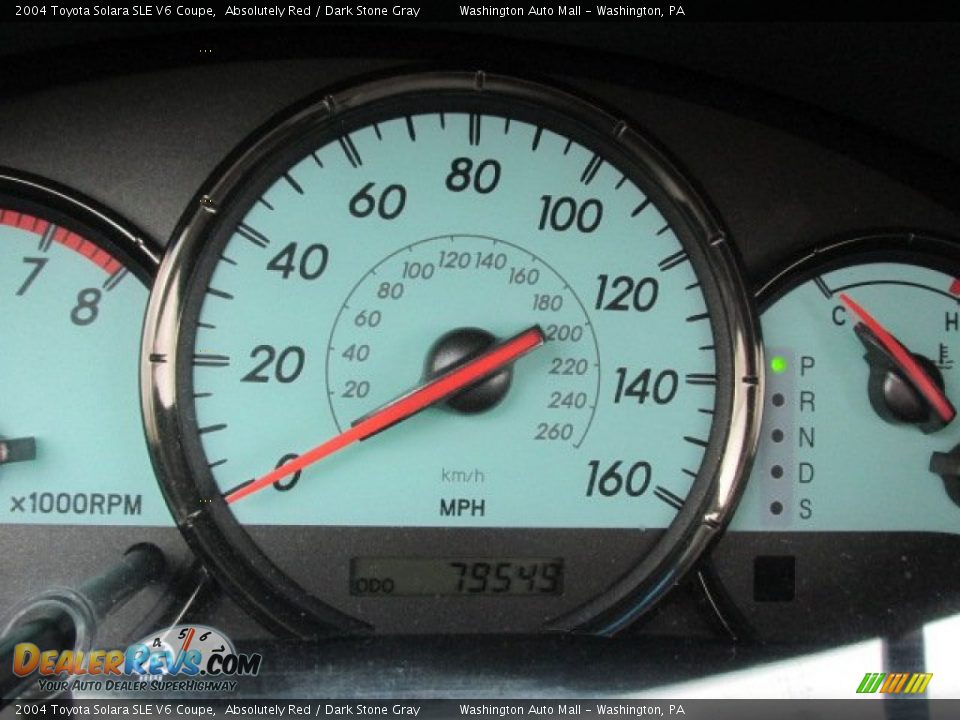 2004 Toyota Solara SLE V6 Coupe Absolutely Red / Dark Stone Gray Photo #20