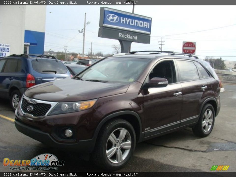 2012 Kia Sorento EX V6 AWD Dark Cherry / Black Photo #1