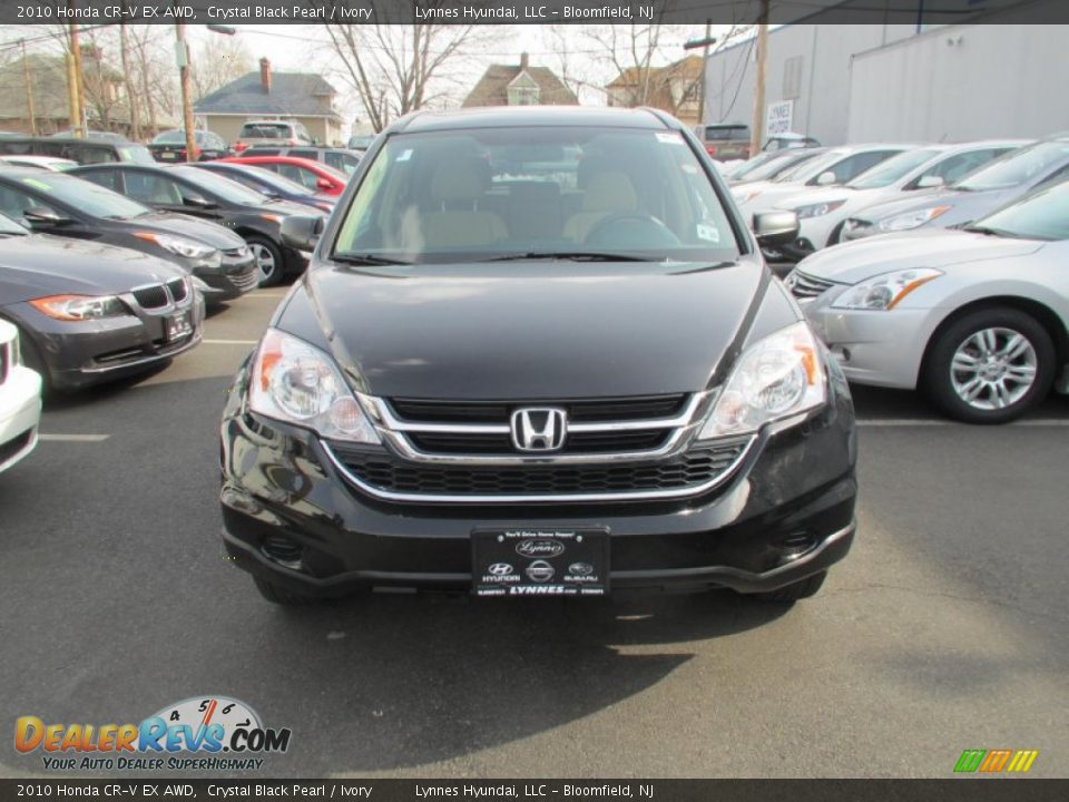 2010 Honda CR-V EX AWD Crystal Black Pearl / Ivory Photo #2