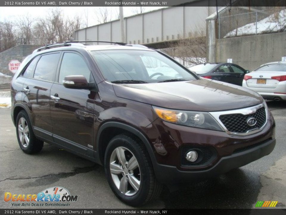 2012 Kia Sorento EX V6 AWD Dark Cherry / Black Photo #3