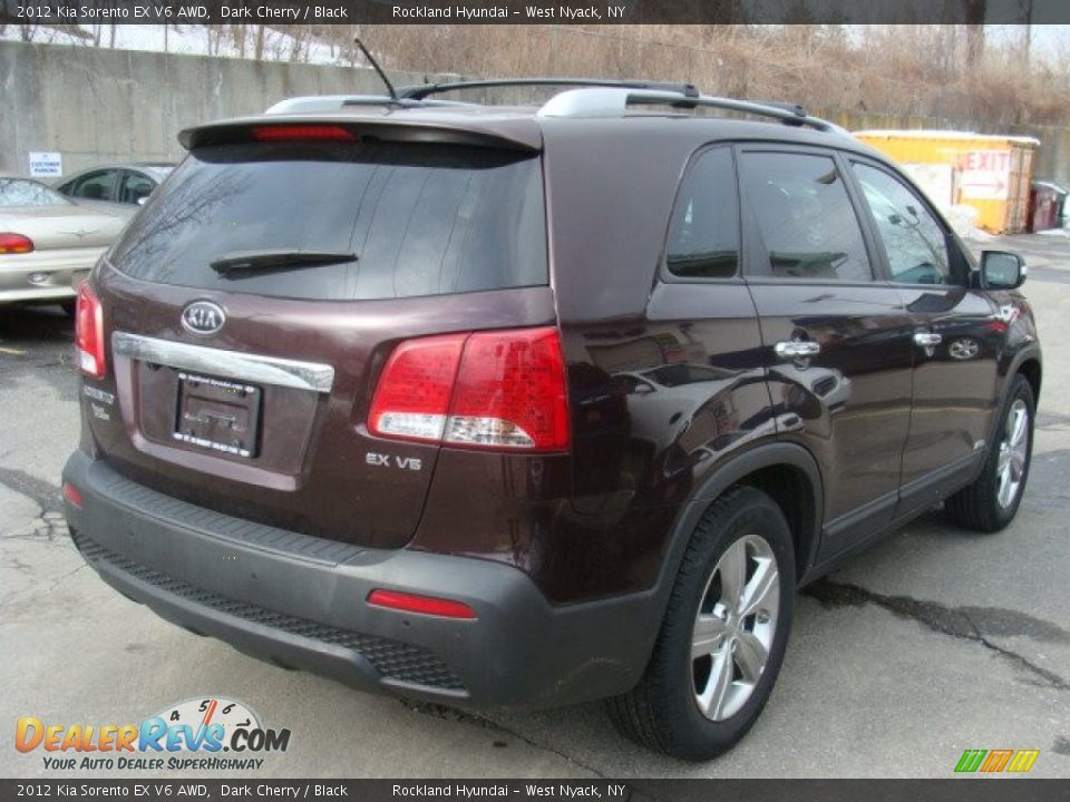 2012 Kia Sorento EX V6 AWD Dark Cherry / Black Photo #4