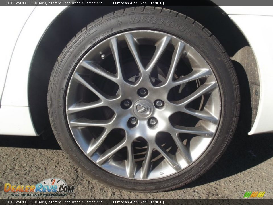 2010 Lexus GS 350 AWD Starfire Pearl White / Parchment Photo #35