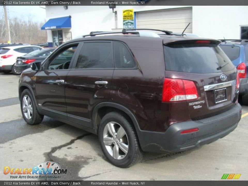 2012 Kia Sorento EX V6 AWD Dark Cherry / Black Photo #6