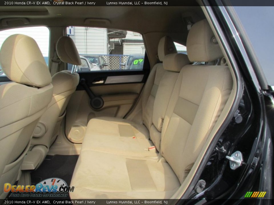 2010 Honda CR-V EX AWD Crystal Black Pearl / Ivory Photo #9