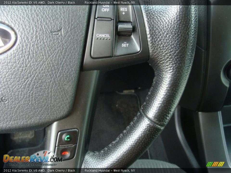 2012 Kia Sorento EX V6 AWD Dark Cherry / Black Photo #15