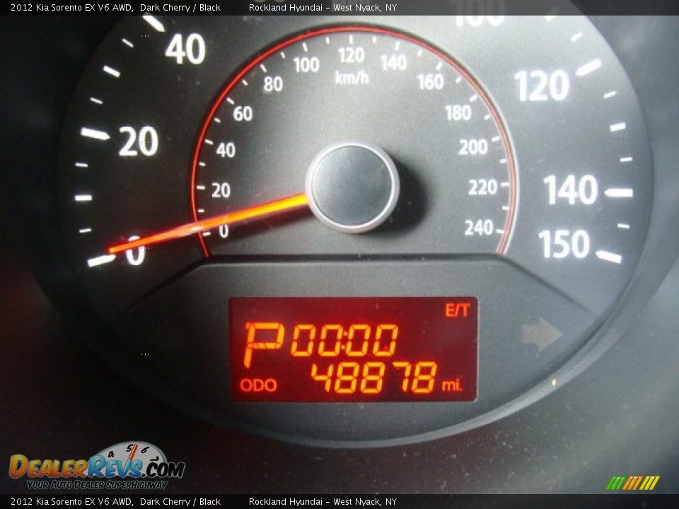 2012 Kia Sorento EX V6 AWD Dark Cherry / Black Photo #16