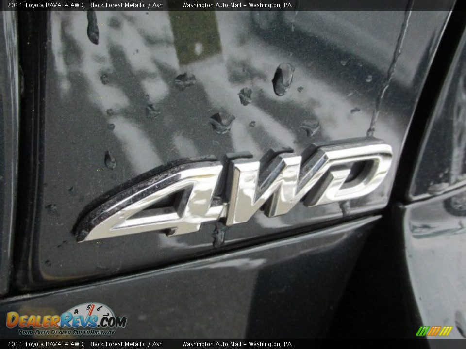2011 Toyota RAV4 I4 4WD Black Forest Metallic / Ash Photo #9