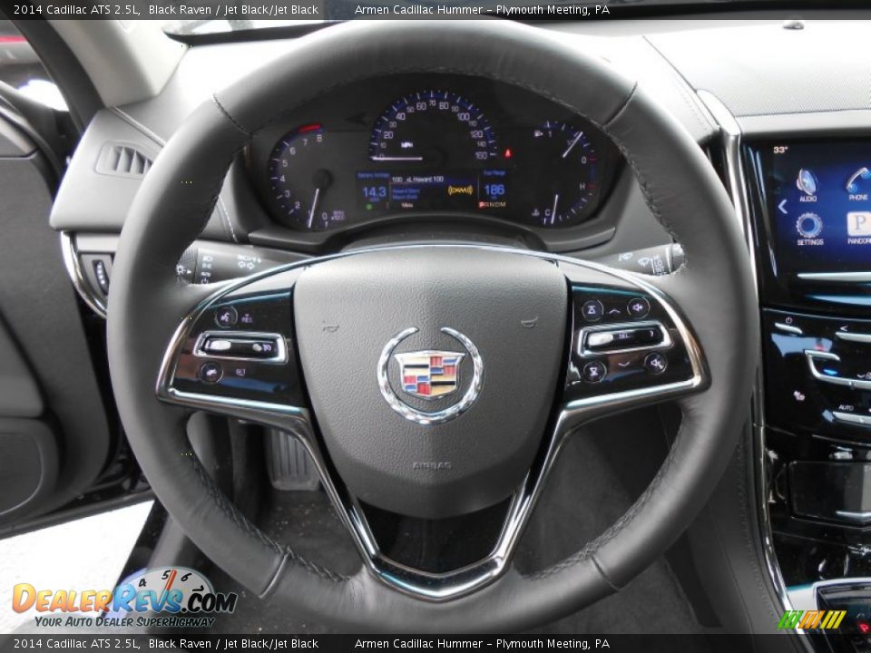 2014 Cadillac ATS 2.5L Black Raven / Jet Black/Jet Black Photo #13