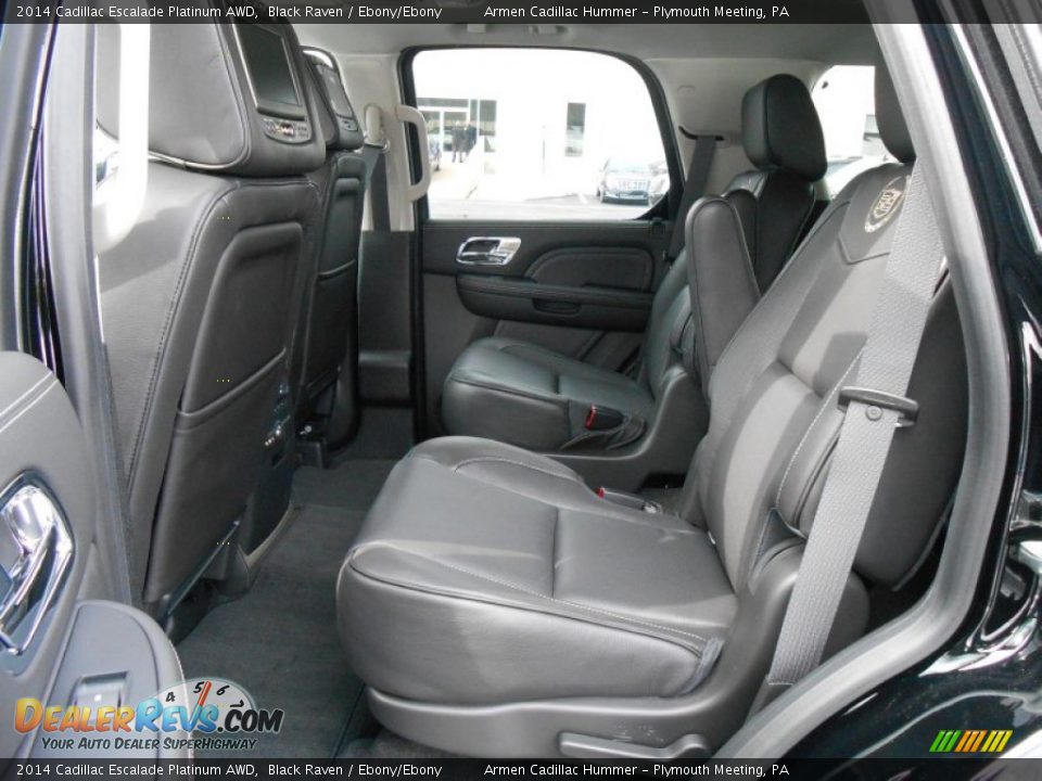 Rear Seat of 2014 Cadillac Escalade Platinum AWD Photo #9