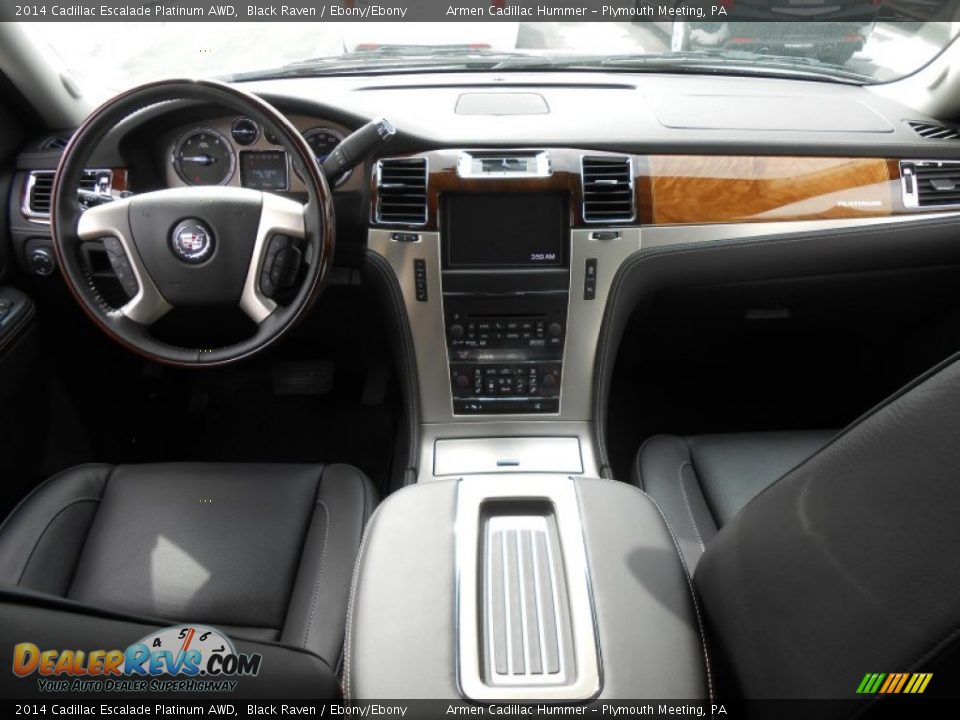 Dashboard of 2014 Cadillac Escalade Platinum AWD Photo #10