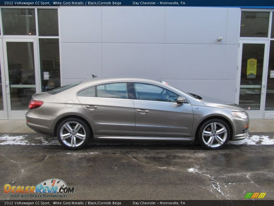 2012 Volkswagen CC Sport White Gold Metallic / Black/Cornsilk Beige Photo #2