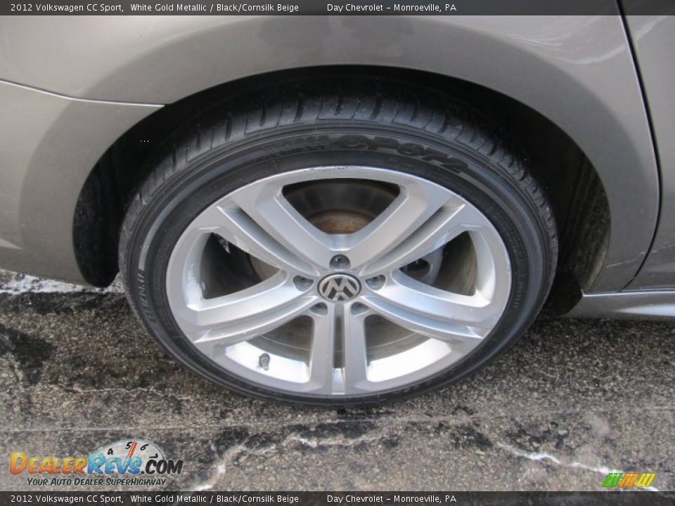 2012 Volkswagen CC Sport White Gold Metallic / Black/Cornsilk Beige Photo #3