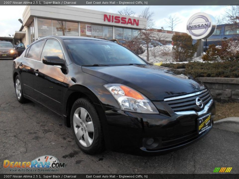 2007 Nissan Altima 2.5 S Super Black / Charcoal Photo #1