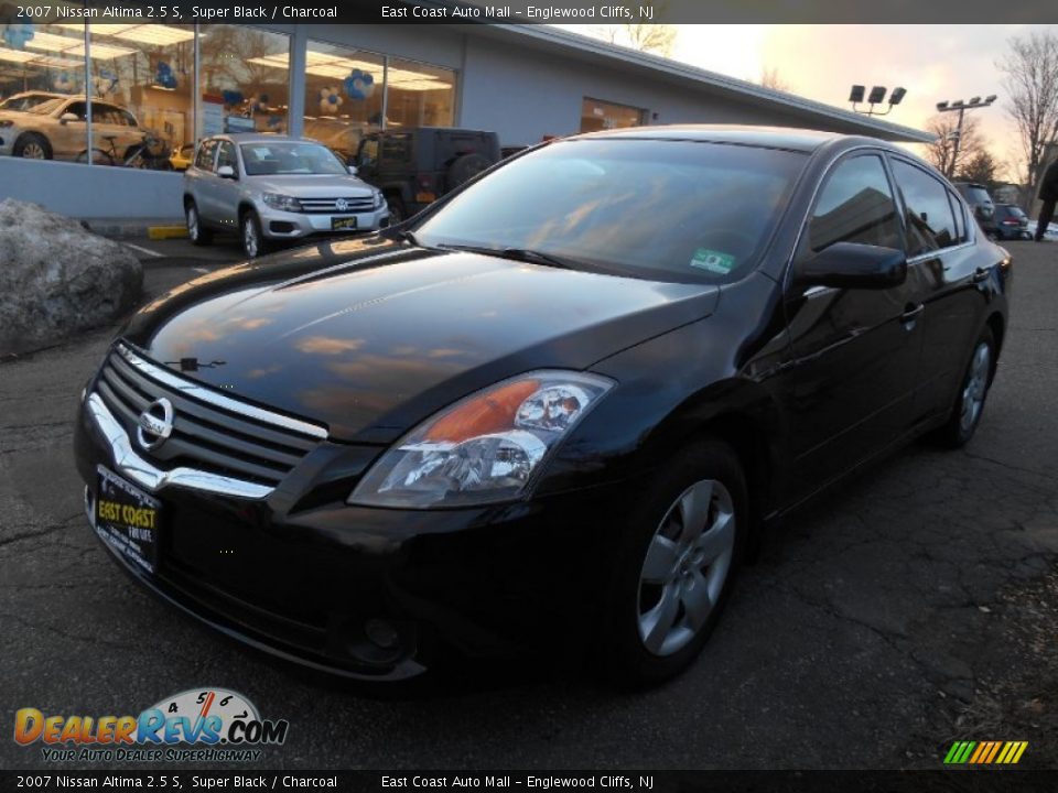 2007 Nissan Altima 2.5 S Super Black / Charcoal Photo #3