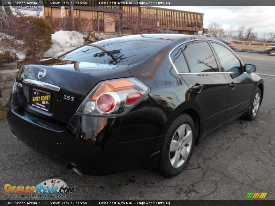 2007 Nissan Altima 2.5 S Super Black / Charcoal Photo #4