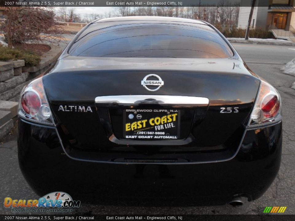 2007 Nissan Altima 2.5 S Super Black / Charcoal Photo #5