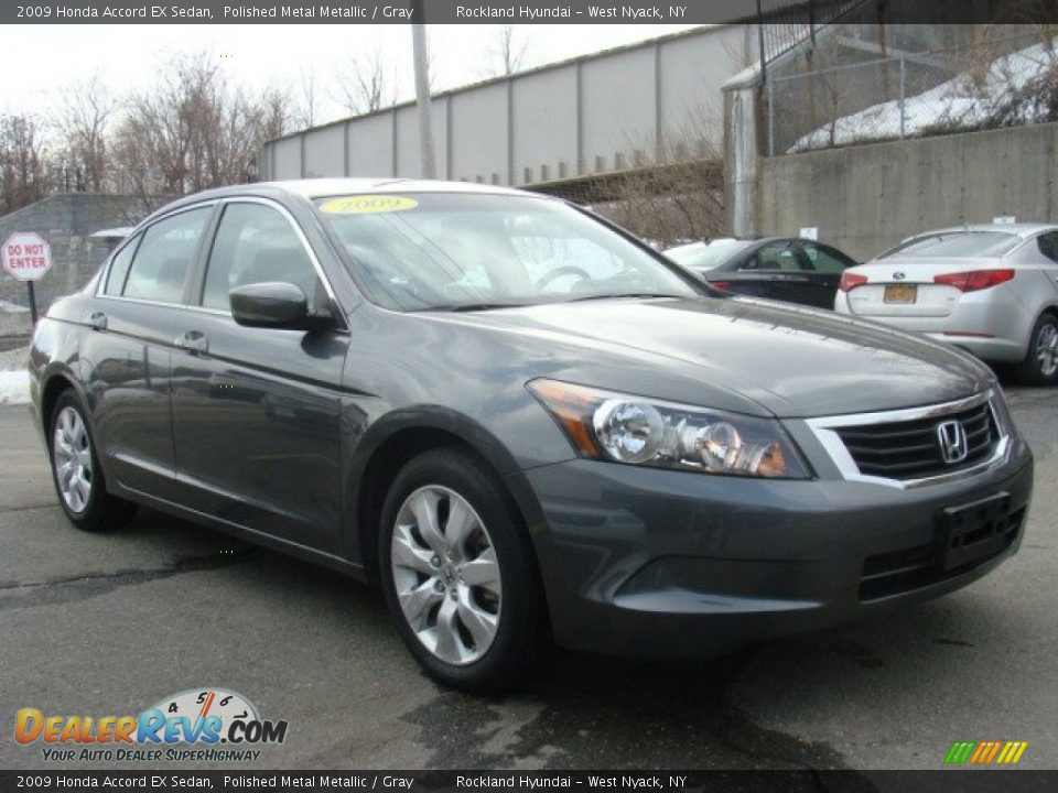 2009 Honda Accord EX Sedan Polished Metal Metallic / Gray Photo #3