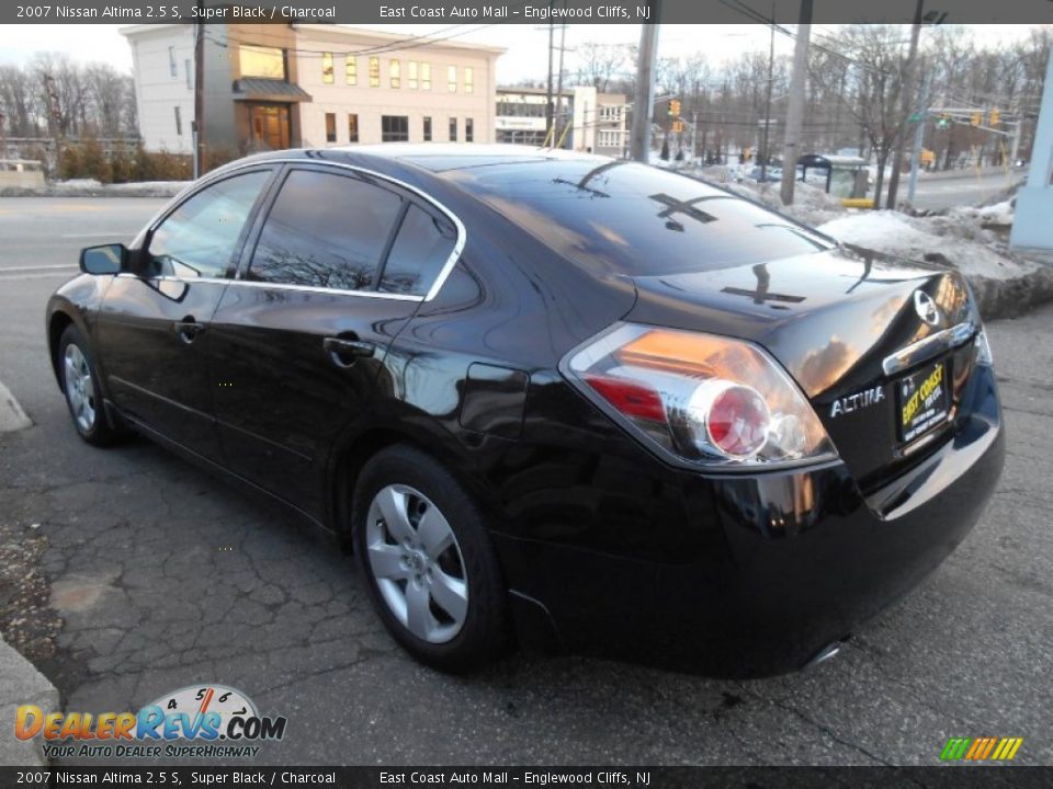 2007 Nissan Altima 2.5 S Super Black / Charcoal Photo #6