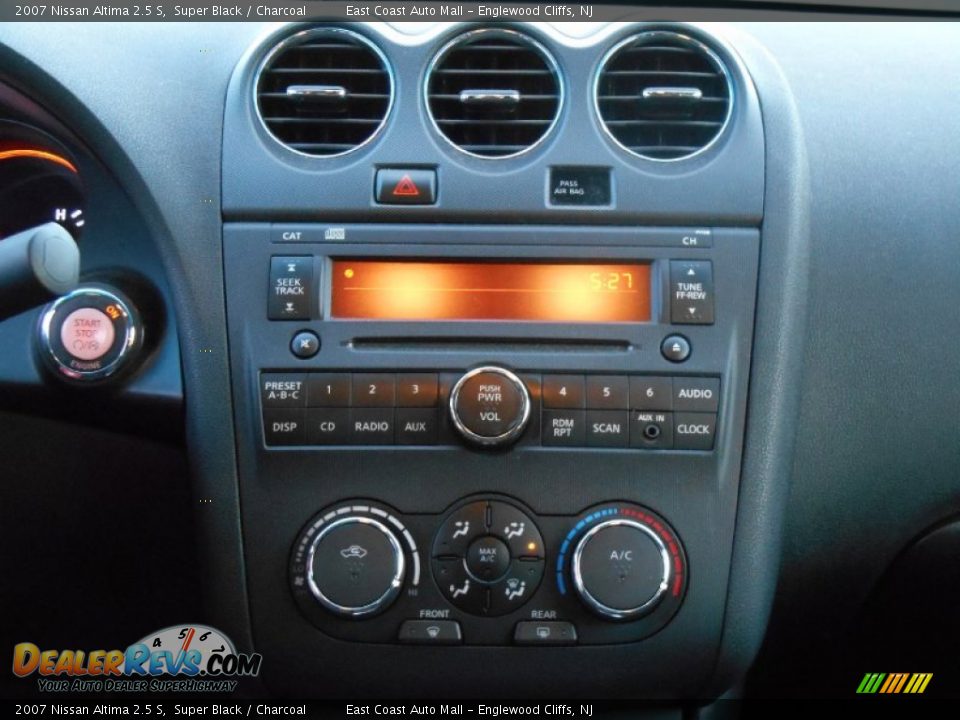 2007 Nissan Altima 2.5 S Super Black / Charcoal Photo #10